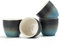 TEANAGOO Japanese Tea Cups, 5.6 Oz/ 160ml, Gradient Navy Blue, 4 Pcs/Box, H23, Asian Tea Cups Without Handles, Ceramic for Japanese & Chinese Tea