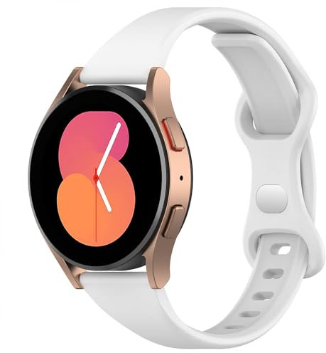 Ersatzarmband für Amazfit Bip 5 / GTR 4 / GTR 3 / GTR 3 Pro, 22mm Sport Armband Uhrenarmband, Silikon Armbänder für Amazfit GTR 47mm / GTR 2 / Pace/Stratos (White)