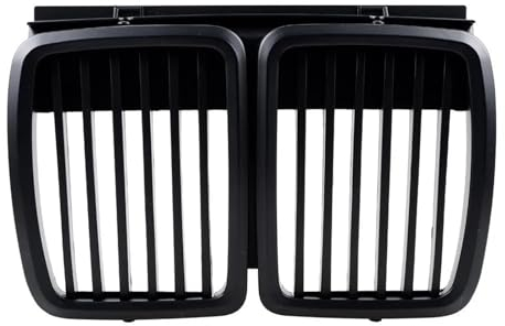 [Replacement] Kühlergrill Ersatz for BMW E30 3er M3 Fronthaube Stoßstangengrill Mattschwarz 1982-1994 plongHai