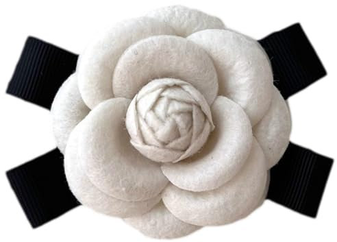 XBOKA Épingle à revers vintage en plusieurs couleurs camélia pour femme - Broche française - Broche camélia élégante