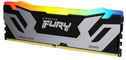 Kingston FURY Renegade Silber RGB XMP 24GB 8400MT/s DDR5 CL40 CUDIMM Desktop Gaming Speicher - KF584CU40RSA-24