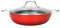 LAGUIOLE, Padella Ghisa Leggera 28x8,2 cm - Ottima ritenzione del calore, Antiaderente, Design Elegante, Tutte le Fonti di Calore, Induzione, 100% Ghisa, 3,5 L, Rosso
