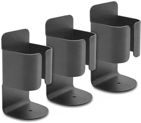 Xpieoyrm Zahnbürstenhalter Elektrische, 3 Stück Zahnbürstenhalter Metall Selbstklebende Wand Befestigter, Zahnbürste Halter, Ohne Bohren,für Wand Zum Aufhängen Badezimmer Küche Wohnzimmer Büro