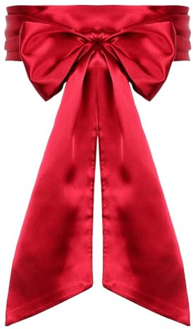 BinXiaoQin Satin Breiter Gürtel Damen Für Kleid,Satin Gürtel Stoffgürtel Damen,Hochzeit Taillengürtel für kleid,Seidentuch Haargürtel Satinband,gürtel mit Schleife 244cm Lang 9.5 cm Breit