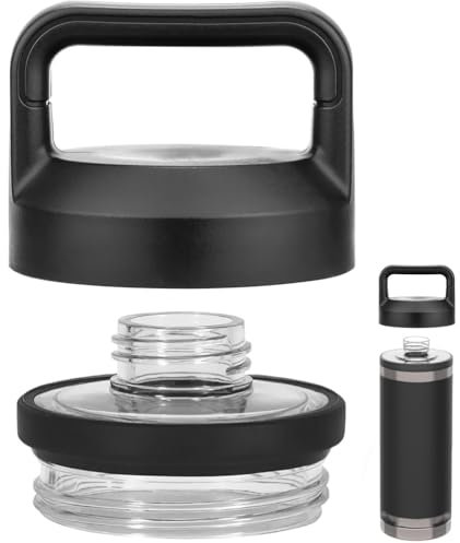 Ersatz für Yeti Rambler Flaschendeckel, passend für Yeti Rambler Flaschen mit einer Größe von 45,7 cm, 66 cm, 91,4 cm, 1,8 l, 1,8 l Flaschen, Schraubverschluss-Deckel