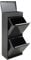 ARREGUI Top CR424-B2 Poubelle de Recyclage Cuisine 2 Bacs | 2x23 L (46 L) | Poubelle de Tri Sélectif 2 Compartiments | Plateau de Rangement | Meuble Poubelle 2 Grands Seaux | Sac Poubelle | anthracite