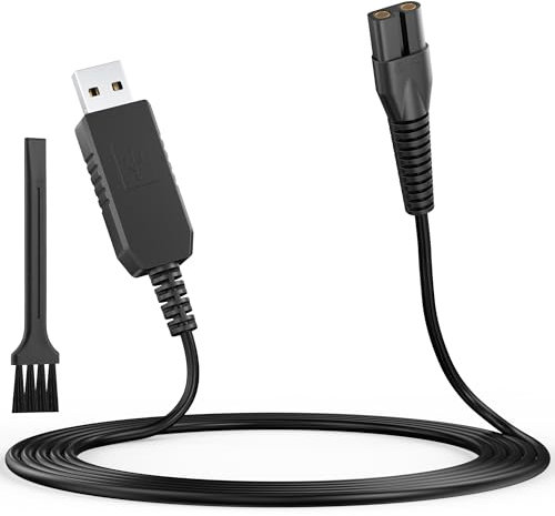 3.5V Shaver Charger Cable for Wahl Colour Pro Cordless Clipper Charger, 180CM/5.9FT USB Beard Trimmer Shaver Charging Cable for Wahl Trimmer Colour Pro 9649 Cordless Clipper Shaver Power Supply