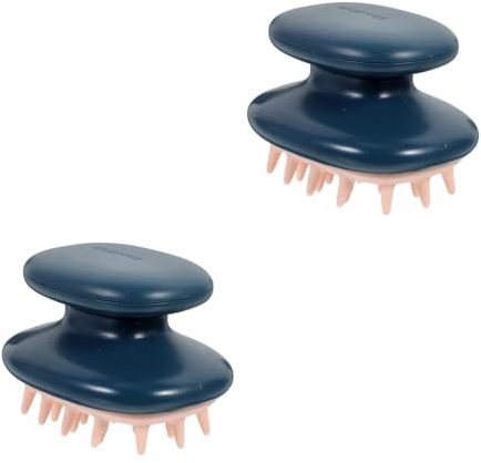 WRITWAA 2 Silikon Shampoo Bürste für Kopfhautmassage Ergonomisch Sanfte Tiefenmassage für Haartypen für Männer Haustiere