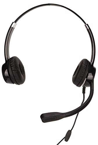 Tomantery QD RJ9 Noise Cancelling Ergonomisches Telefon-Headset für Unternehmen, Kundendienst-Kopfhörer für Büro-Callcenter, ABS-Material