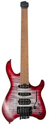 Cort Space 6GTR E-Gitarre mit Gig-Tasche, seidenglänzendes Lava