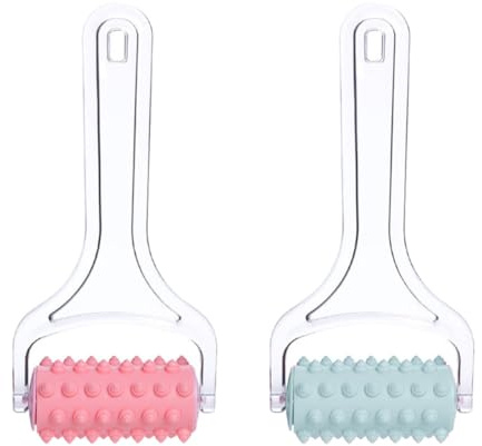 DONFAMDS Hand Held Massage Roller for Arms and Legs with Trigger Point Massage Beads, Portable Manual Muscle Relaxer, Suitable for Home Use and Deep Tissue Relief