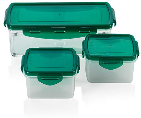 Récipients de récupération Genius Nicer Dicer Fusion Smart - 6 pièces vert menthe