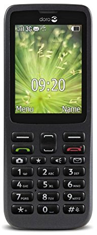 Doro 5516 Smartphone, 2.4, 3G, Sans SIM, Graphite