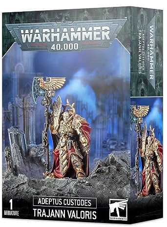 Games Workshop Warhammer 40k - Adeptus Custodes Captain General Trajann Valoris, Schwarz