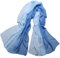 LoveSilk Lange Georgette Seidentuch 100% Seiden-schals Stola in Farbverlauf Farbe Blau/hellblau