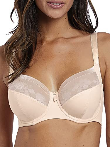 Fantasie Women's Illusion Underwire Side Support Full Coverage Bra, Natural Beige, 30DD