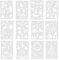 12 Stück Zeichenschablonen Malschablonen Weihnachten Schablone Set Stanzschablone Stanzformen für DIY Album Scrapbooking Papier Karte Deko