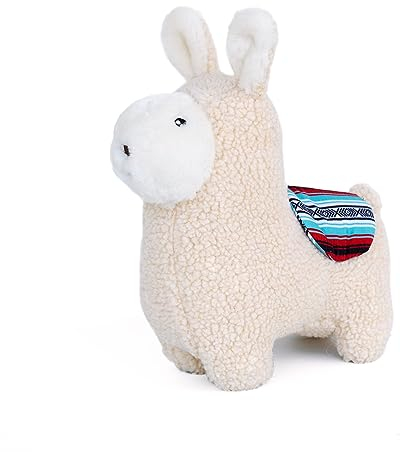 ZippyPaws Storybook Snugglerz Liam das Lama Hundespielzeug | Kuscheliges Plüschspielzeug mit Quietscher | Ideal für kleine bis mittlere Hunde | 24 Stück pro Karton