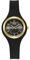 Montre-Bracelet à Quartz Analogique Décontractée pour Adolescents et Adultes, Bracelet en Silicone avec Boucle à Aiguille(Noir)