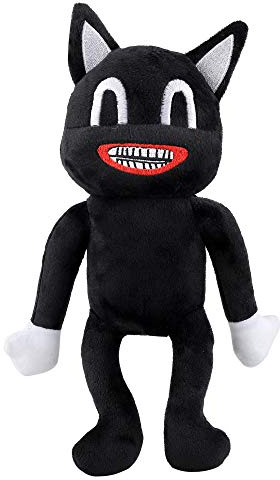 ZZZymh Siren Head Plüschtier 14 Zoll, schwarz Cartoon Cat Plüsch weich und umarmen Anime Katze Plüsch Spielzeug Kinder Geburtstag Weihnachten Neujahr Dekoration Plüsch