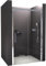 Paroi de douche en niche DX906 FLEX chrome - avec porte coulissante - Verre Nano 8 mm - largeur au choix, Largeur:1700mm