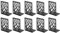 Book Ends, Bookends Heavy Duty, INNÔPLUS Book End Holder for Shelves, Metal Bookend (Black 5 Pair) for Office and School, Decorative Tree Unique Design Book Stopper for Gift, Book Binder and Dividers