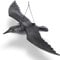 KADAX Vogelabschreckung aus Kunststoff, Plastik, Fliegende Krähe, Vogelabwehr, Taubenabwehr, Taubenschreck, Vogelschreck, Vogelscheuche, schwarzer Rabe gegen Tauben (1 Stück)