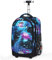 ANSIEDIO Trolley Schulrucksack Multifunktionaler Schultaschen Koffer für Jungen Mädchen - Reise Schule Rucksack (Sternenhimmel Grün)