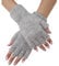 Wolle Fingerlose Handschuhe Halbfinger Handschuhe für Frauen Winter Knit Fingerlose Handschuhe Offene Finger Handschuhe, silber, Regulär
