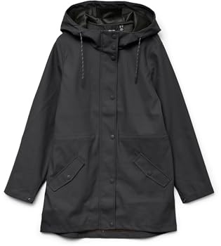Vero Moda Damen Regenjacke VMMalou Regen-Mantel mit Kapuze