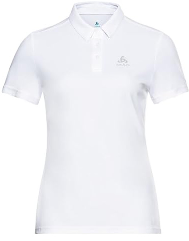 Odlo Cardada Damen Polo-Shirt | Funktionsshirt für Wandern & Outdoor, Schnelltrocknend, Base Layer Sommer, Bergsport, Regular Fit