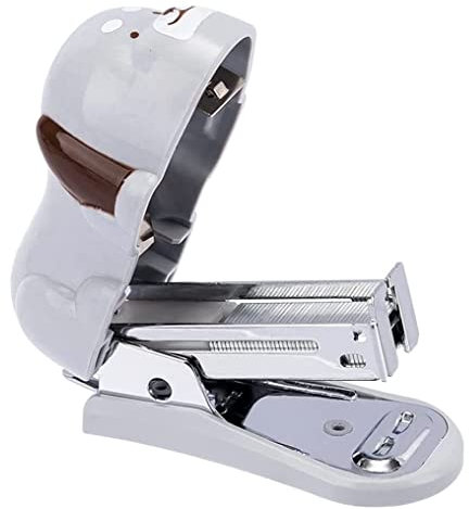 GTGX HK Schreibtisch Heftgerät Kleiner Hund Desktop-Hefter Mit 640 Hefter Tragbarer Hefter Büro-Lern-Briefpapier Kompakt Keine Anstrengung Bürotacker Büroheftgerät Tacker