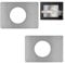 UFURMATE Door Lock Repair Plate, 2Pcs Stainless Steel Door Knobs Fixing Plates Self Adhesive Doorknobs Repair Plates Door Handle Fixing Plate Brackets with 55mm Diameter (Brushed Surface)
