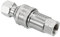 PATIKIL Hidráulico Rápida Conexión Acoplador, 1 Juego Carbono Acero M14x1,5mm Hembra Rosca Tubo Montaje Enchufe Adaptador para Construcción Agricultura, Plata
