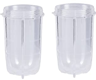 2 piezas de repuesto de vaso de exprimidor de plástico, repuesto de vaso de licuadora, piezas de repuesto para batidora, vaso transparente para exprimidor(L)