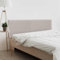 DHOME Testiera in lino naturale liscio Testiera letto imbottita Testiera della camera da letto moderna TOP TRENDING (Beige, 160cm Doppio (Letto 150/160))