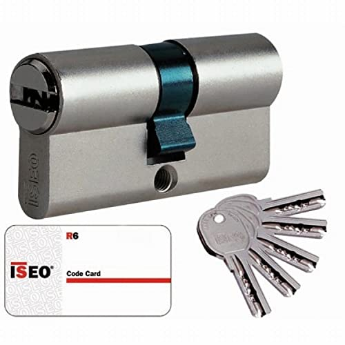 ISEO FRANCE SAS (CAVERS) CYL30580 Cylindre Cavers ISEO City ISR6-2 entrées de clé-Même variure V9 AGL004302-Nickelé-30 x 30 mm, NSP