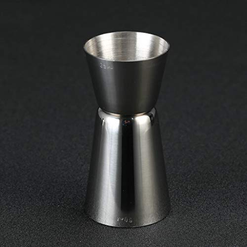 Samnuerly Acier Inoxydable CocktailSimple Double Shot Boisson Courte Liqueur Jigger Tasse Barman Kit Bar Outil (Taille : 20x40ml) (20x40ml)