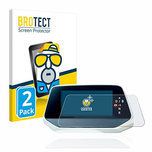 BROTECT Schutzfolie für Volkswagen ID.4 Digitalcockpit | 2 Stück Entspiegelnder Displayschutz Made in Germany Matte Displayschutz-Folie Anti-Reflex Anti-Fingerprint Einfache Montage