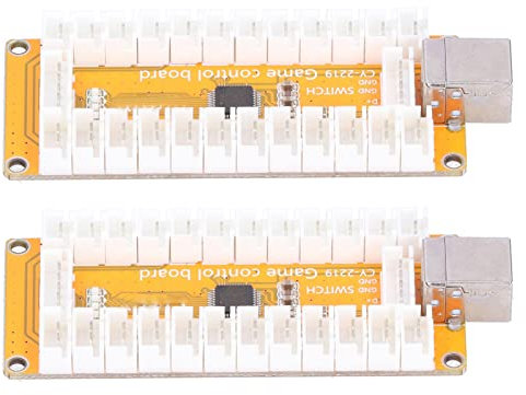 Zunate 2-Spieler Latency USB Encoder für Joystick und Buttons, USB Joystick Gamepad Controller Encoder für PC, MAME, für und für