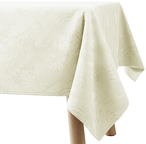 Filumi Tischdecke 80x80 cm Creme Abwaschbar Für Indoor Outdoor Monsteramuster Eris