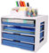 Umllpet Schreibtisch Organizer Briefablage, Stapelbares Dokumentenablage, A4 Papier Aktenaufbewahrung Organizer, Briefschublade, Organizer Mit Stifthalter für Zuhause Büro Schule