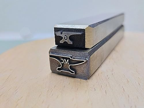 TPFOON Metallstempel für Schmiede, Kundenspezifische Stahl Stempel für Messermacher, Metall Touchmark Messer Stempel