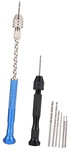 Gadpiparty Bohrer Aus Stahl Für Schmuckherstellung Handbohrer Mit Stiftschraubstock Bohrwerkzeug Für Holz Kunststoff Und Andere Materialien