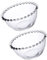 COLLBATH 2Stücke Transparente Glasschalen Dekorative Dessertschalen aus Glas Kleine Salatschalen für Obst und Desserts Elegante Deko Schalen Ø