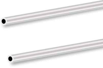 LAVMHAB 6063 Aluminum Tube 9mm OD x 6mm ID 1.5mm Wall Thickness 300mm Length, Aluminum Round Tubing Seamless Straight Pipes (2pcs)