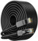 JARNHNG Cable Ethernet de Clase 6 30m, Cable de Lnternet de Alta Velocidad Lnterior/Exterior de 10 Gbps, Saltador Lan RJ45 Negro, Adecuado Para Juegos, Computadoras, Routers, cable de red Ethernet