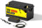 SCREMOWER Batterie Lithium 12V 100Ah LiFePO4 avec 100A BMS, Ports USB Batterie Rechargeable à Décharge Profonde Pour Solaire, Camping Car, Off-Grid, Bateau, Caravane
