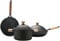 RUVOO Cookware Cooking Pots, 3 Pcs Cooking Pot Frying Pan Non Stick Set Cast Iron Induction Cooker Cooking Pots Set Kitchen Kitchen Saucepan Set