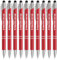 Gravurmaster 100 Stück Kugelschreiber mit Touchpen personalisierter Kugelschreiber mit Gravur Druckkugelschreiber Set, Druckkugelschreiber mit Wunschtext & Logo, Für Business, Büro, Schule unw.